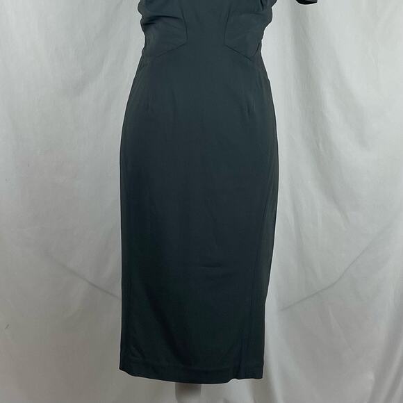 Zac Posen Women's Pewter Gray Quiet Luxury Designer Brand Dress NWT Size 6 - Picture 4 of 13